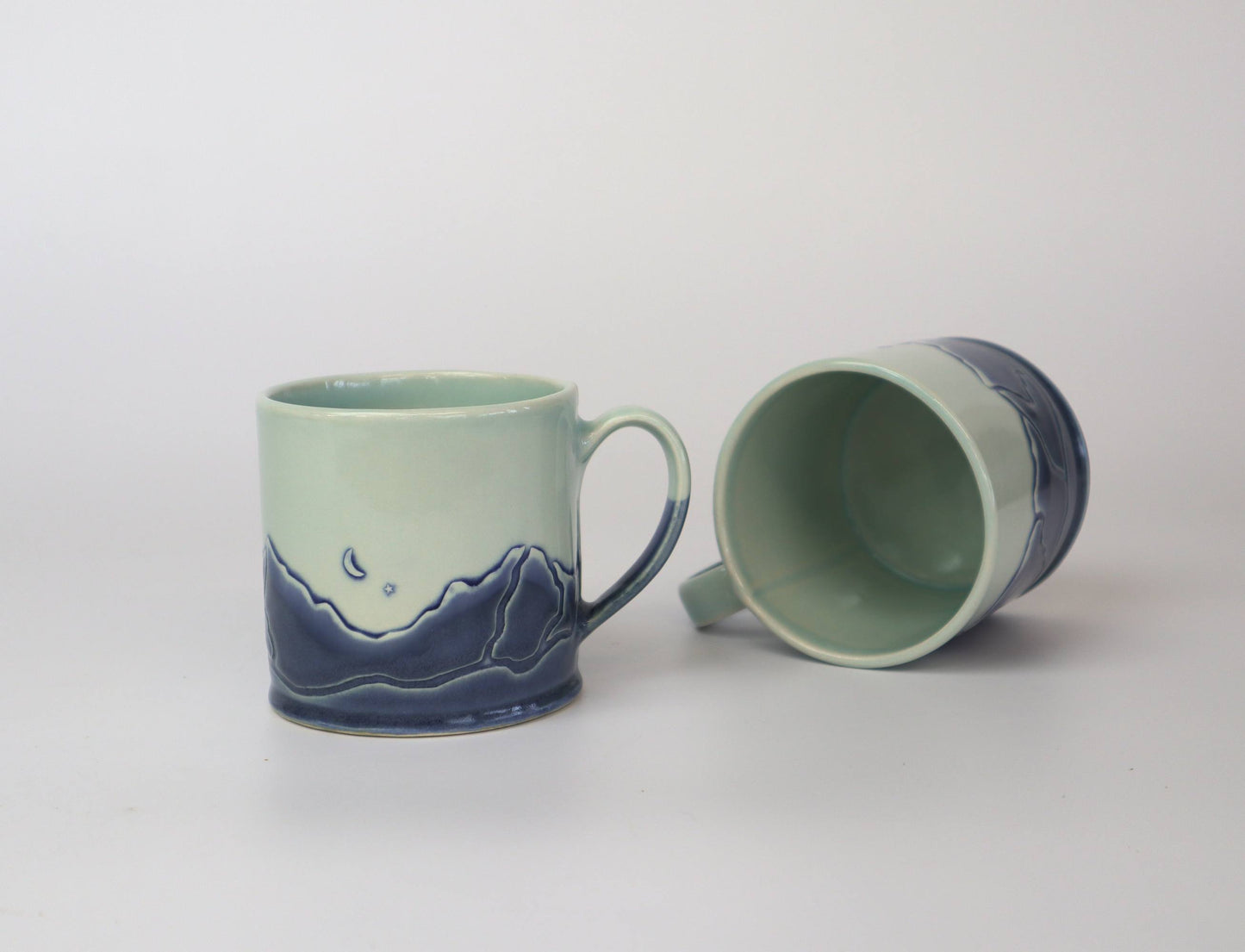 Set of tea mugs, handcrafted in Montreal.