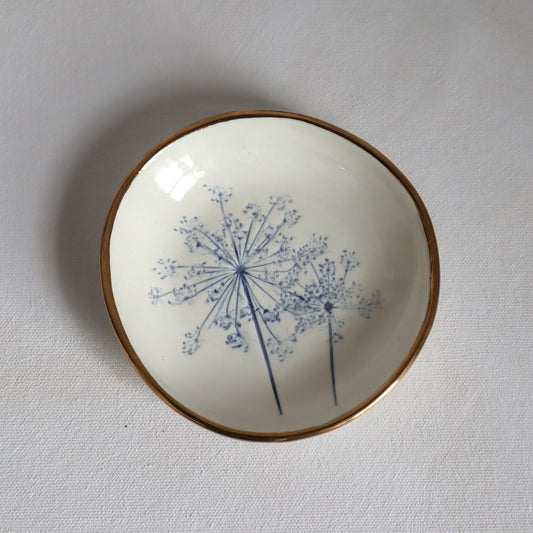 Jewelry Dish with gold detail