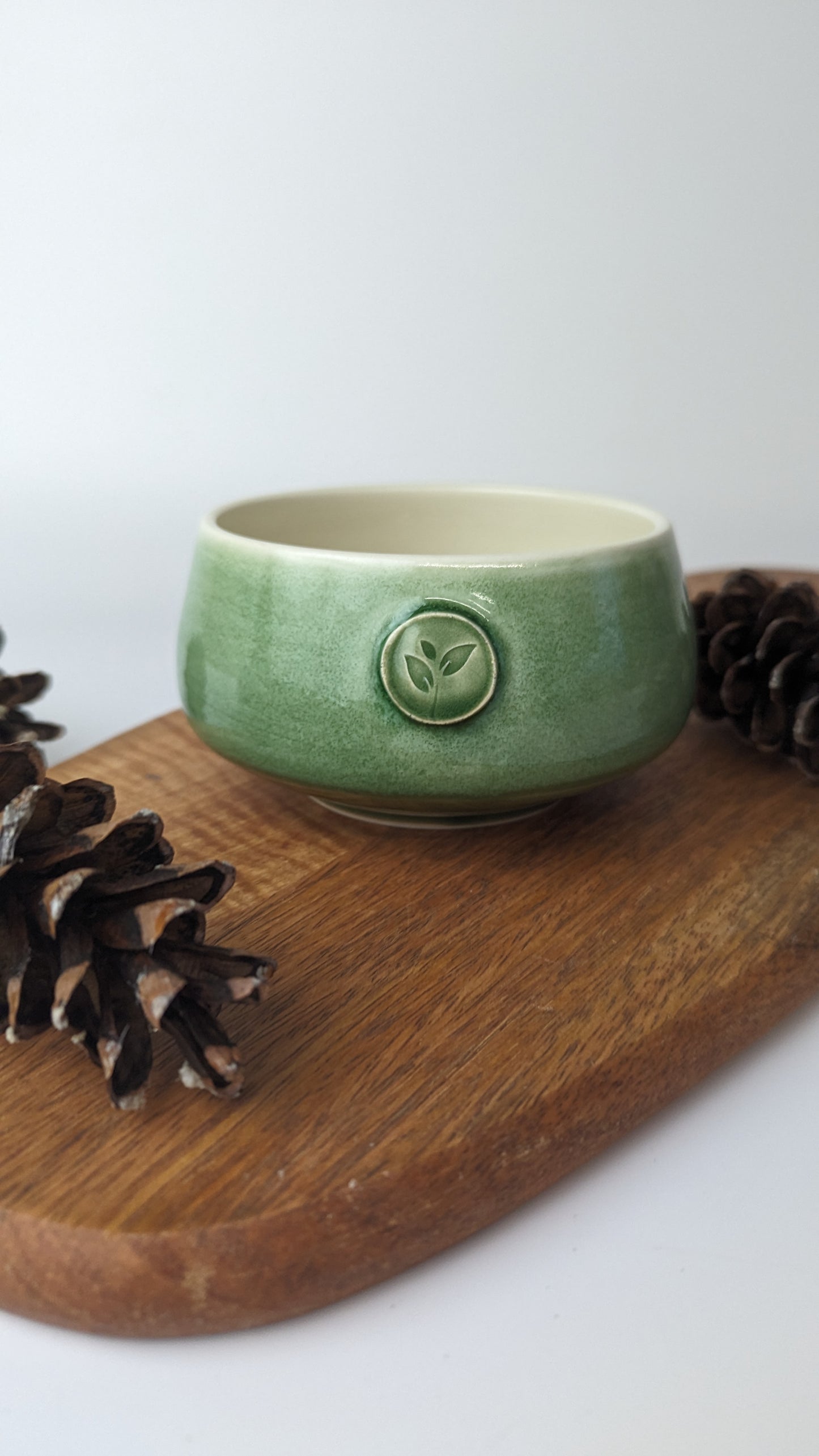 ''Leaf seal'' Matcha Bowl