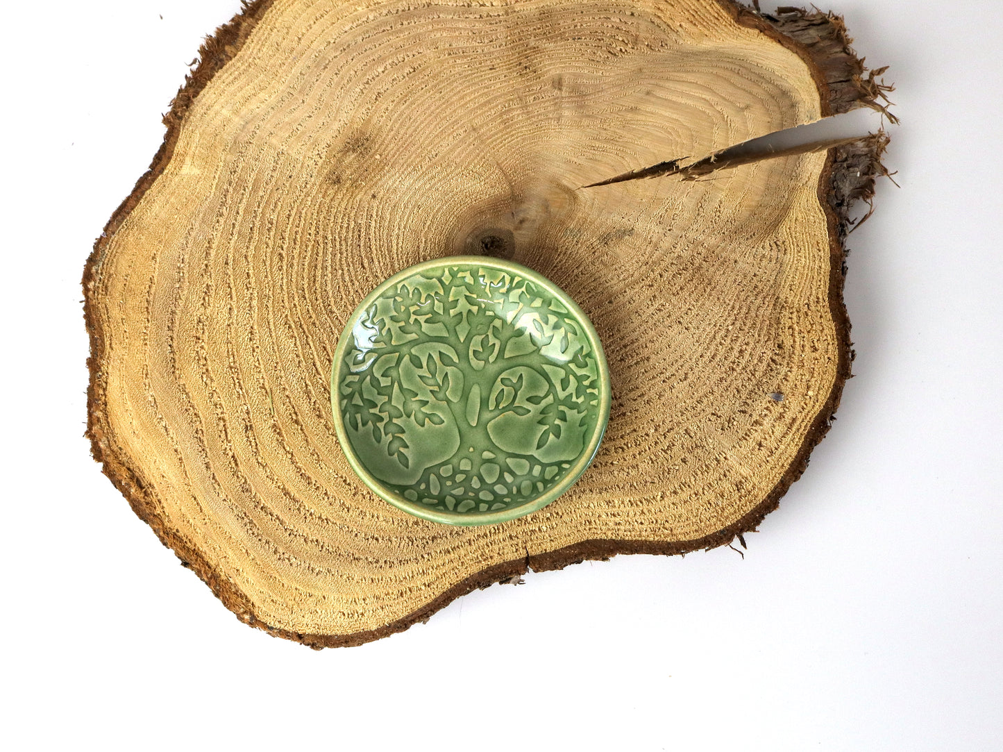 Tiny ring dish with Tree of Life motif