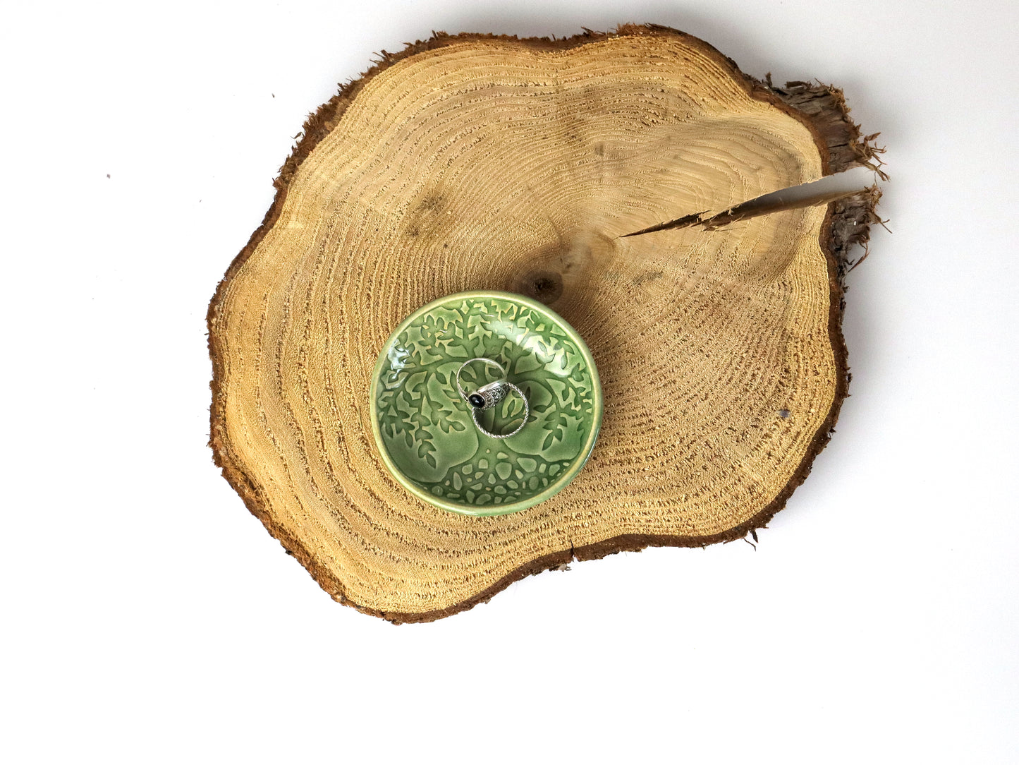 Tiny ring dish with Tree of Life motif