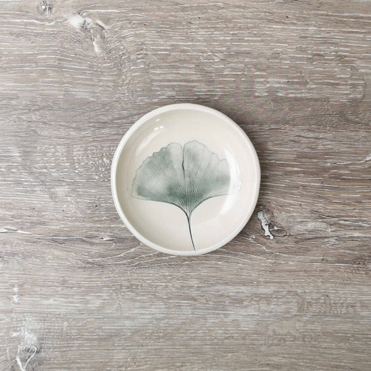 Tiny Ginkgo Leaf Jewelry Dish