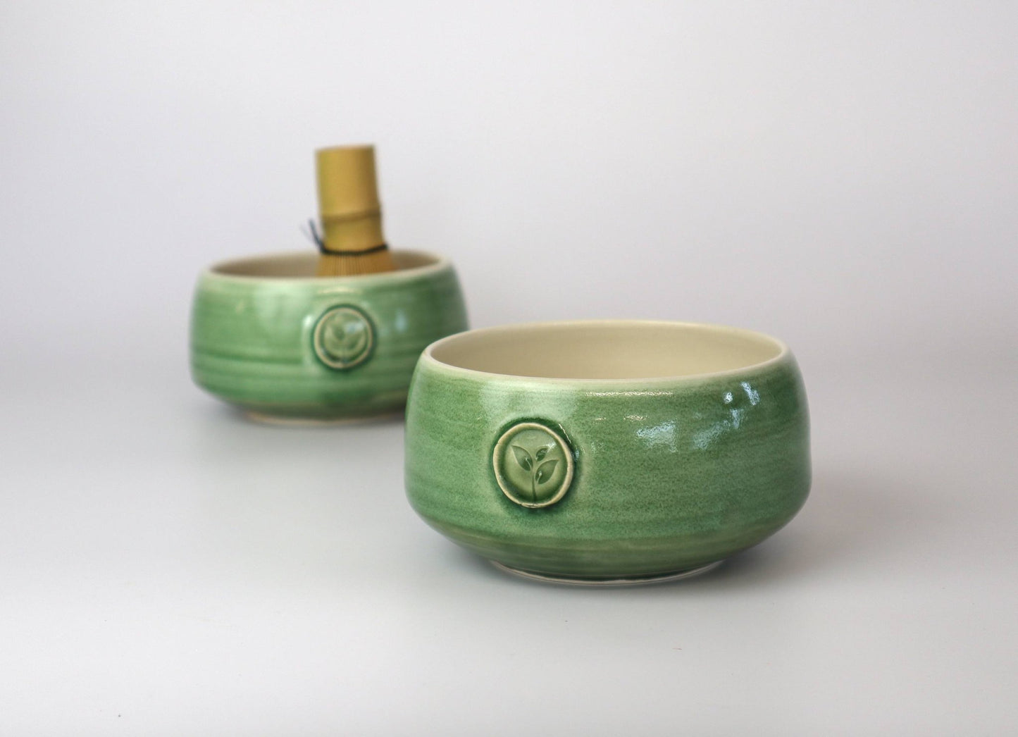 ''Leaf seal'' Matcha Bowl